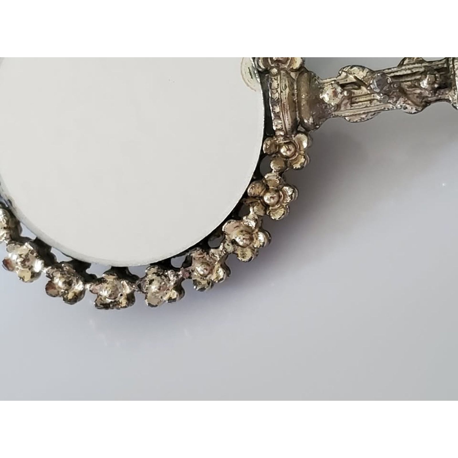 Other Vintage Sam Fink SF Ornate Mini Hand Mirror Faux Size ONE SIZE - 3 Thumbnail
