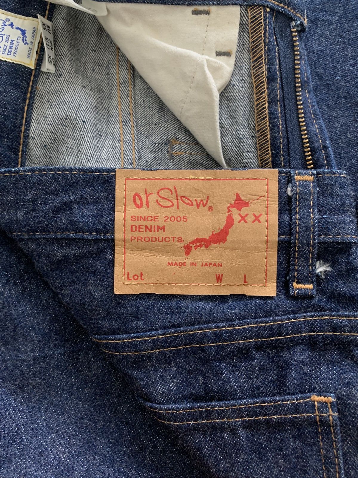 Orslow Orslow Orange Tab Indigo One Wash Denim (Deadstock) Size US 28 / EU 44 - 6 Thumbnail