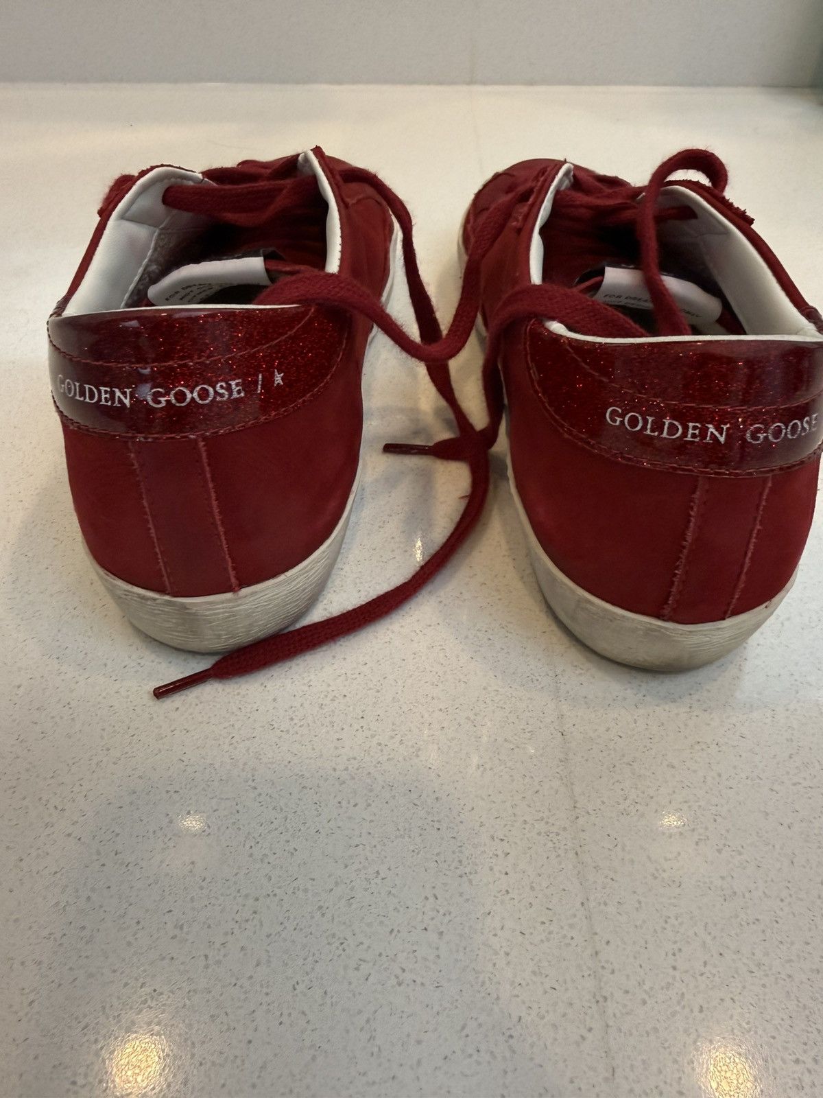 Golden Goose Limited Edition Red Superstar Size 36 Size US 6 / IT 36 - 4 Thumbnail