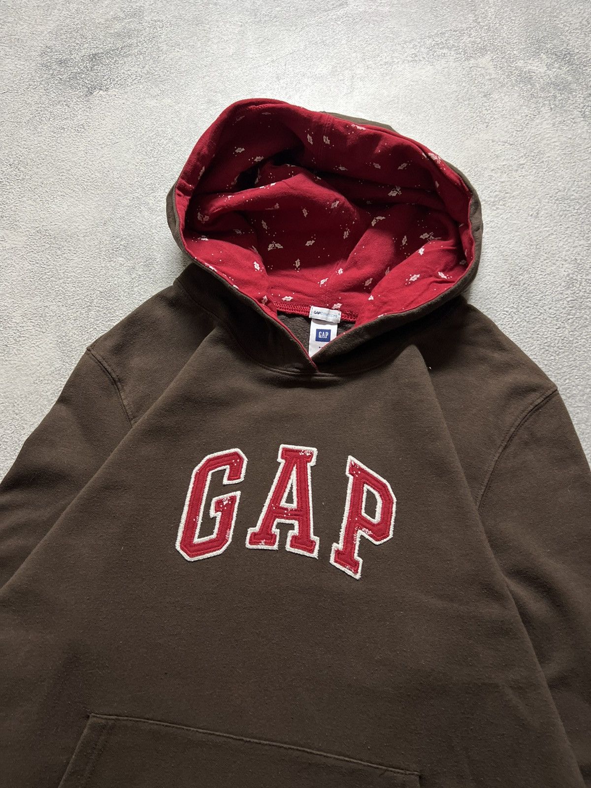 Gap × Vintage Vintage Y2k Gap Brown 🤎 Hoodie Hype 90’s Size XL / US 12-14 / IT 48-50 - 4 Thumbnail