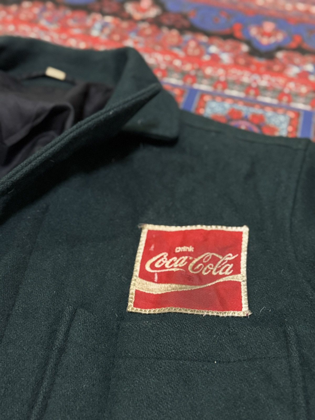 Coca Cola × Vintage VINTAGE 70’S COCA COLA WOOL WORKER JACKET Size US L / EU 52-54 / 3 - 8 Thumbnail