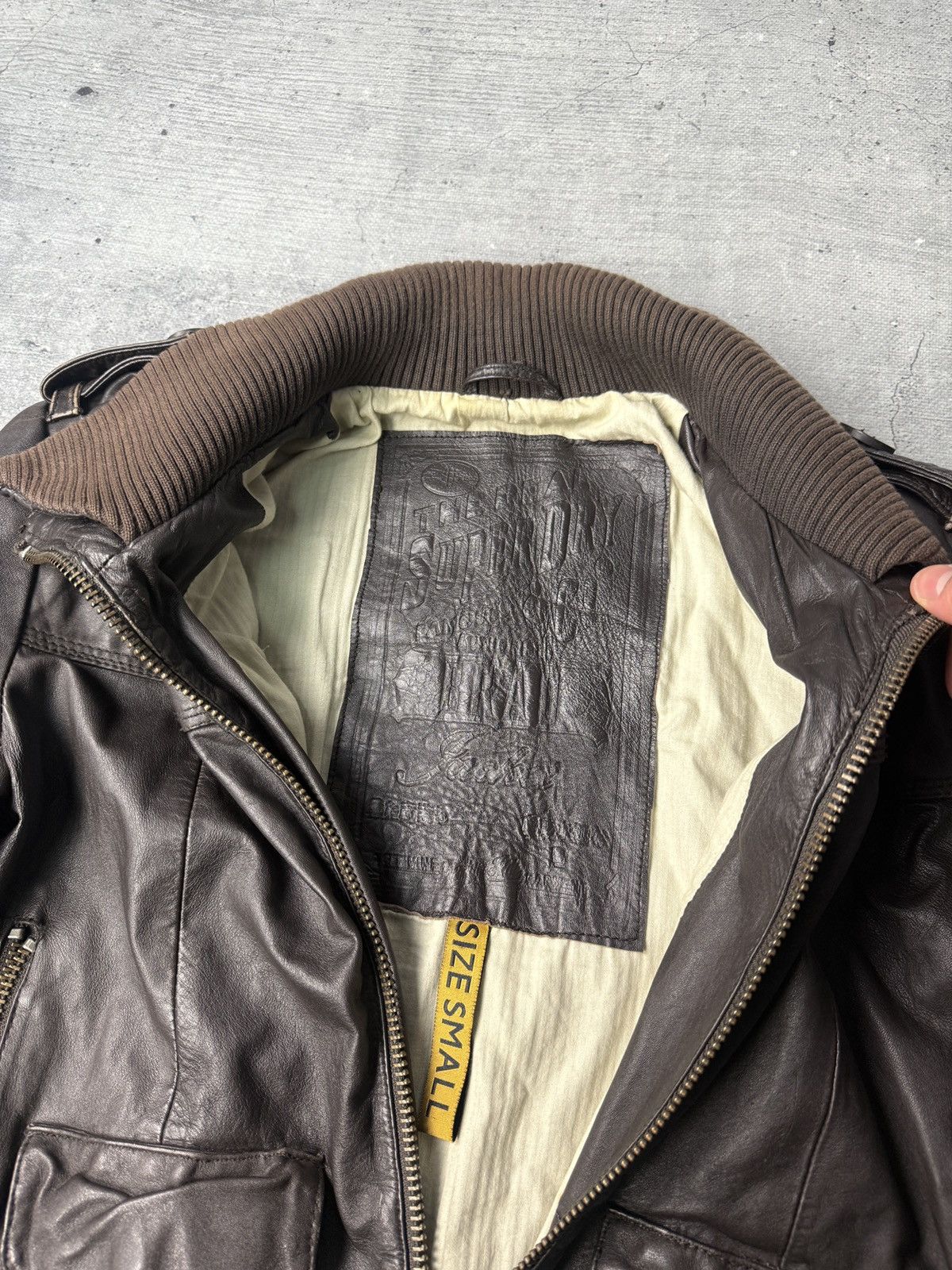 Vintage Vintage Midway Brown Leather Jacket Size US S / EU 44-46 / 1 - 6 Thumbnail