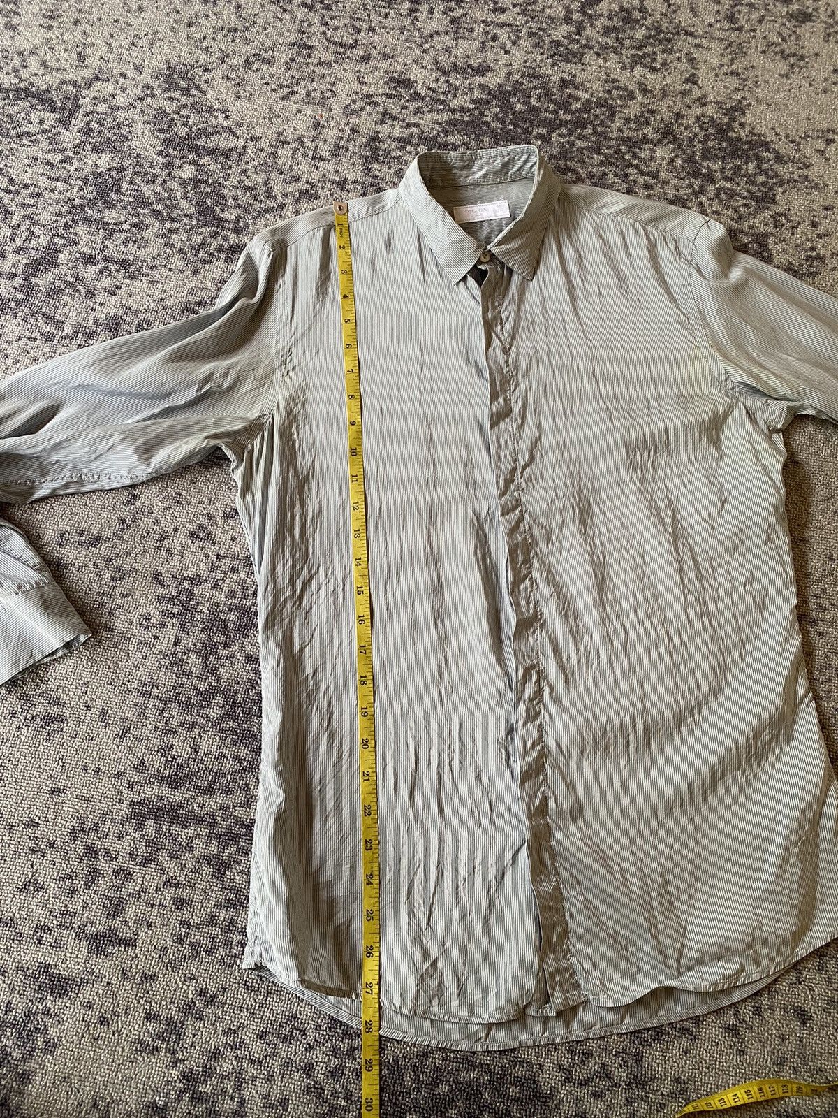 Prada Prada hidden button stripe shirt Size US M / EU 48-50 / 2 - 12 Thumbnail