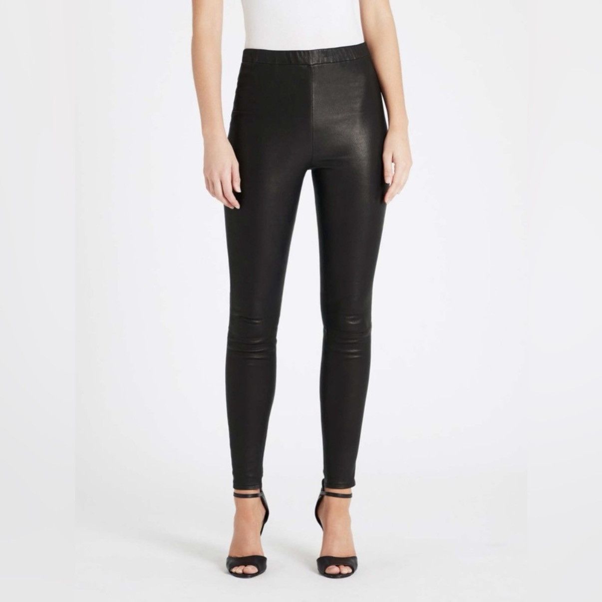 J Brand J Brand Black Lambskin Leggings Size XS Size 26" / US 2 / IT 38 - 1 Thumbnail