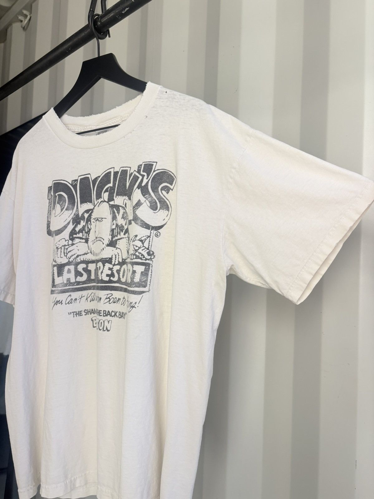 Vintage Thrashed Dicks Last Resort Faded Distressed Shirt GRUNGE Size US XL / EU 56 / 4 - 2 Thumbnail