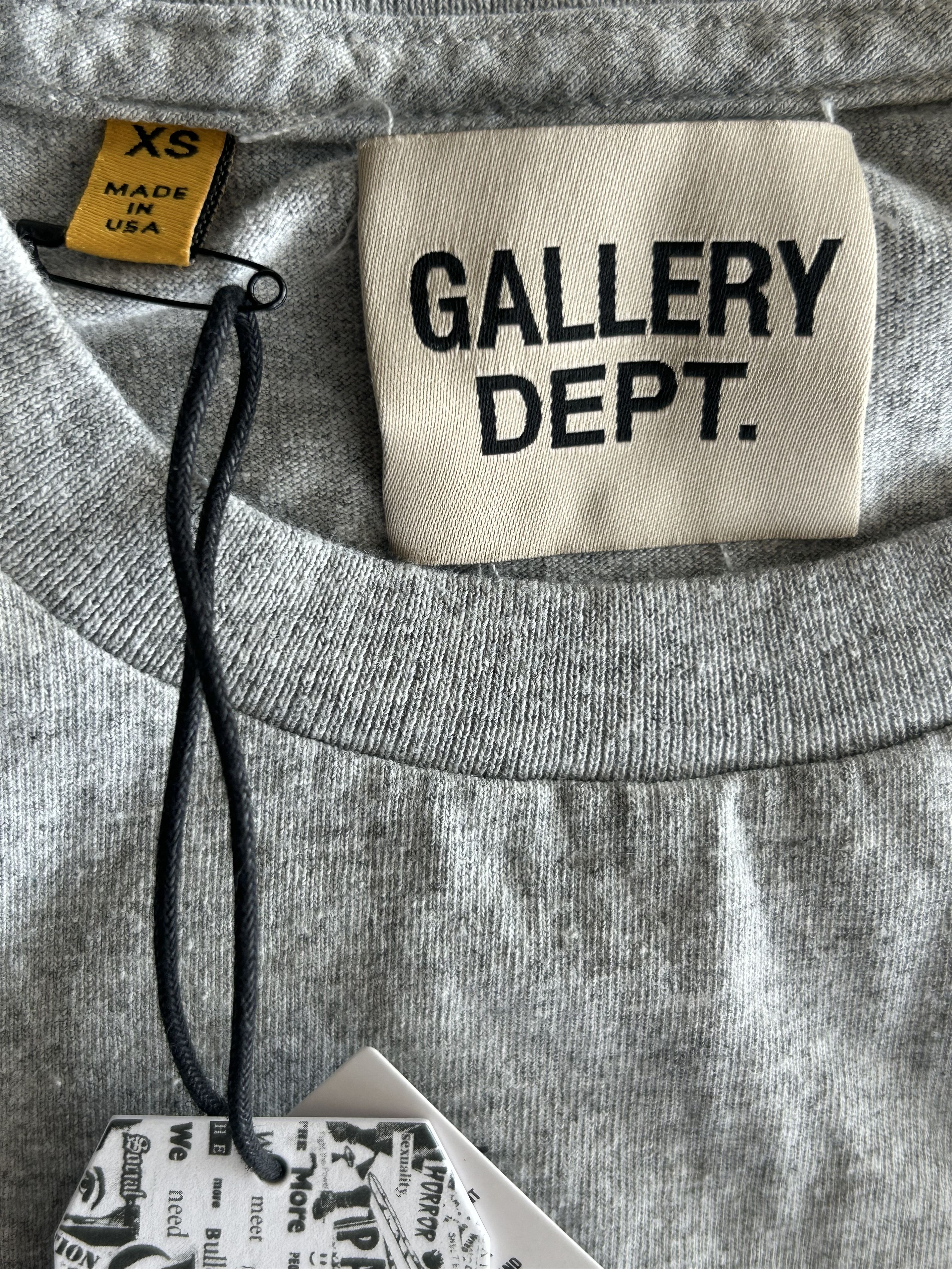 Gallery Dept. Gallery Dept Grey & Black Art Dept T-Shirt Size US XS / EU 42 / 0 - 3 Thumbnail