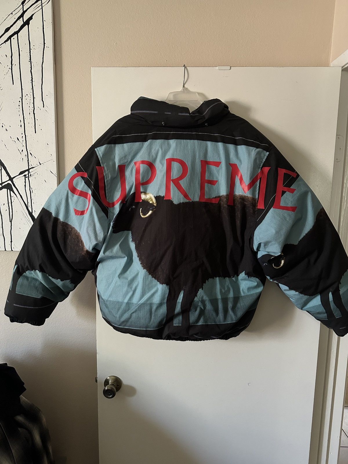 Damien Hirst × Supreme Supreme x Damien Hirst Down Puffer Jacket Size US XL / EU 56 / 4 - 4 Thumbnail