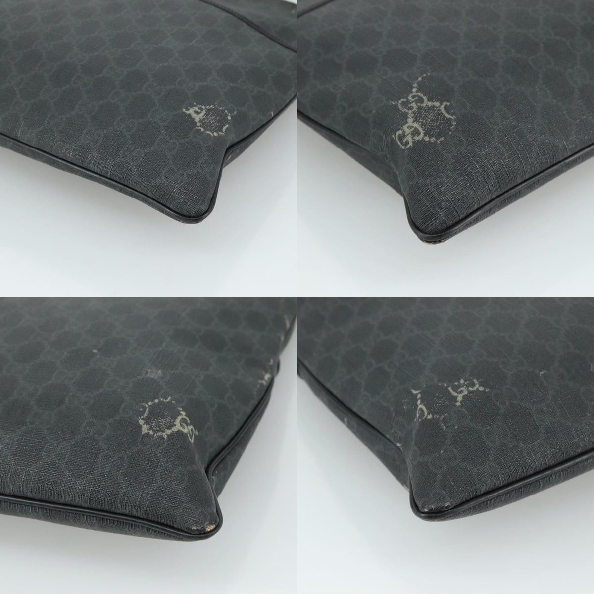 Gucci GUCCI GG Supreme Shoulder Bag Pvc Leather Black Size ONE SIZE - 10 Thumbnail