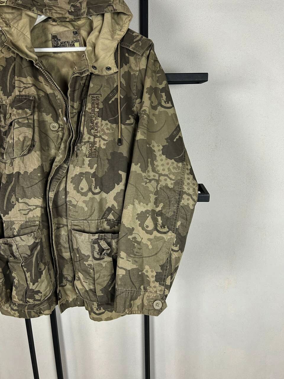 Vintage Camo Military Hooded Jacket Multi Pocket Army Tactical Y2K Size US M / EU 48-50 / 2 - 2 Thumbnail
