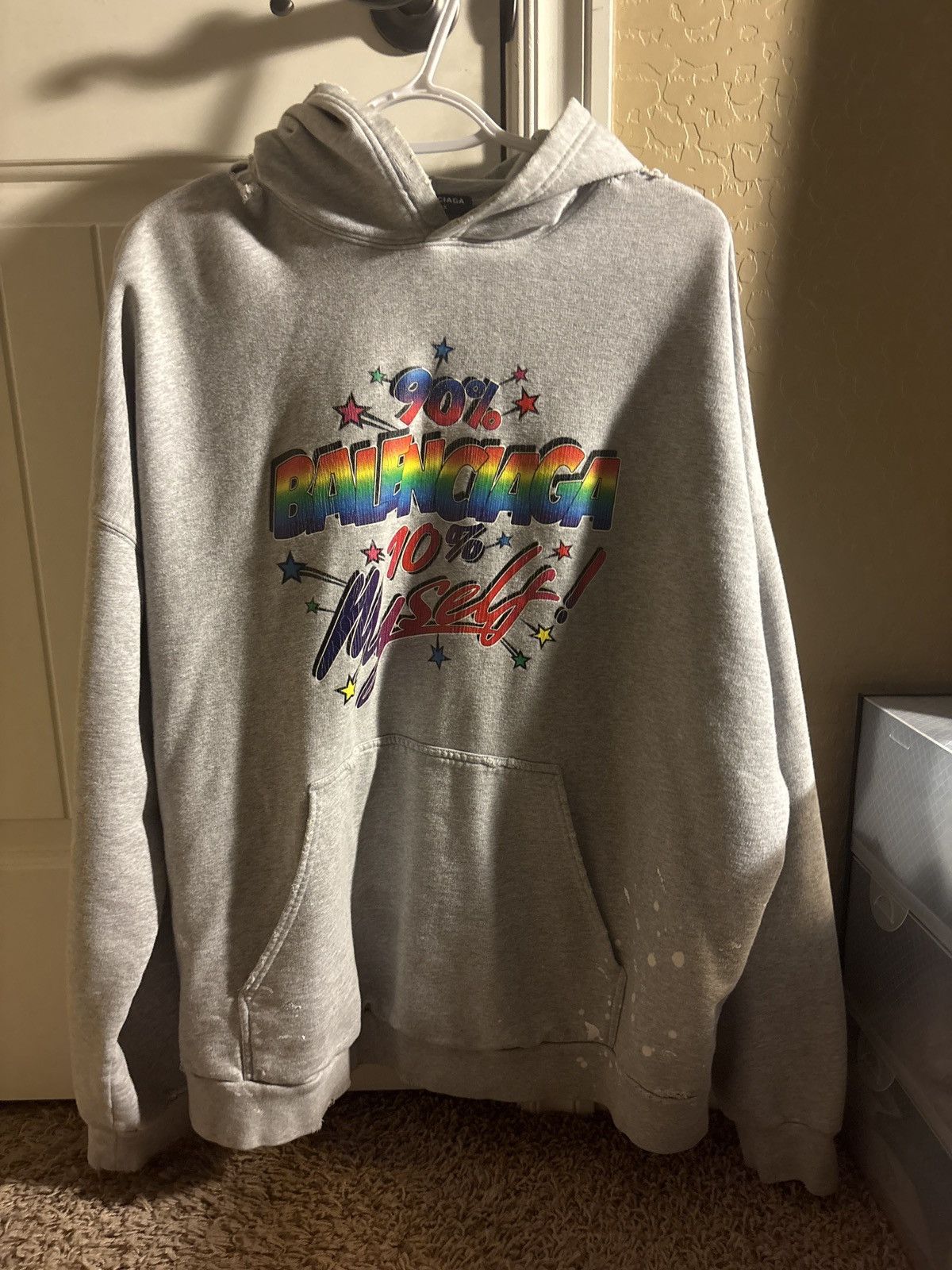 Balenciaga Balenciaga 90% Myself 10% hoodie Size US M / EU 48-50 / 2 - 1 Thumbnail