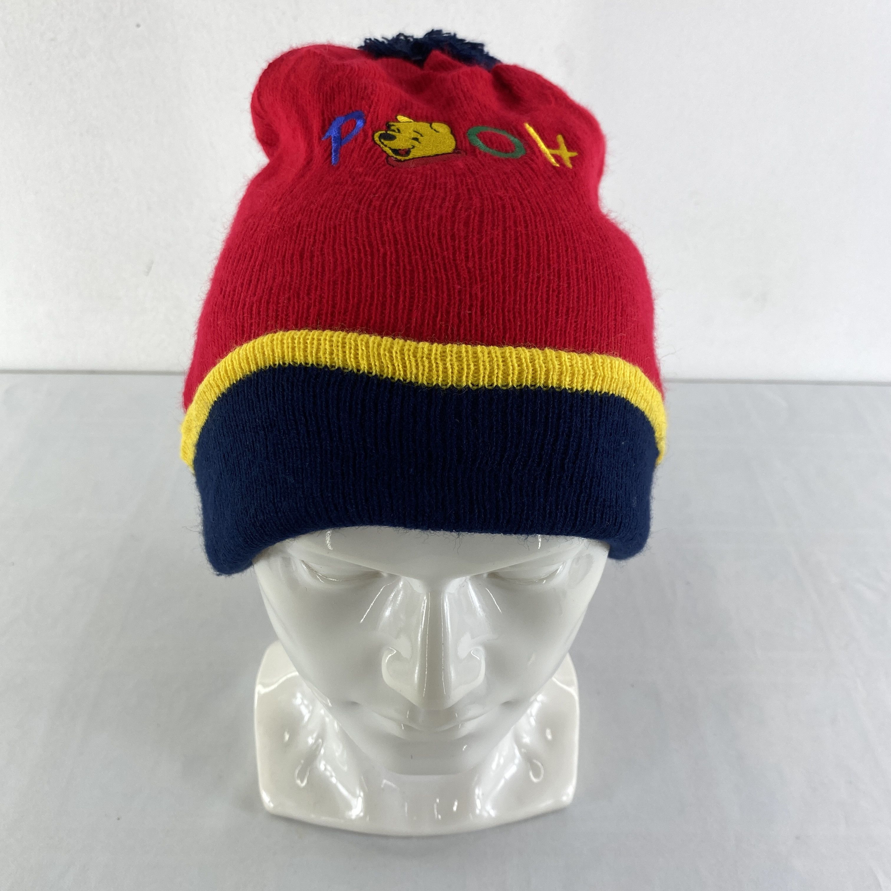 Disney Pooh Embroidery Snow Cap Hat Beanie -BN549 Size ONE SIZE - 1 Thumbnail