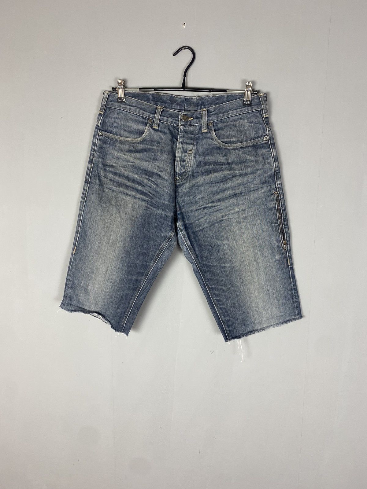 Neil Barrett × Vintage Vintage 90s Neil Barrett jeans shorts Size US 34 / EU 50 - 5 Thumbnail