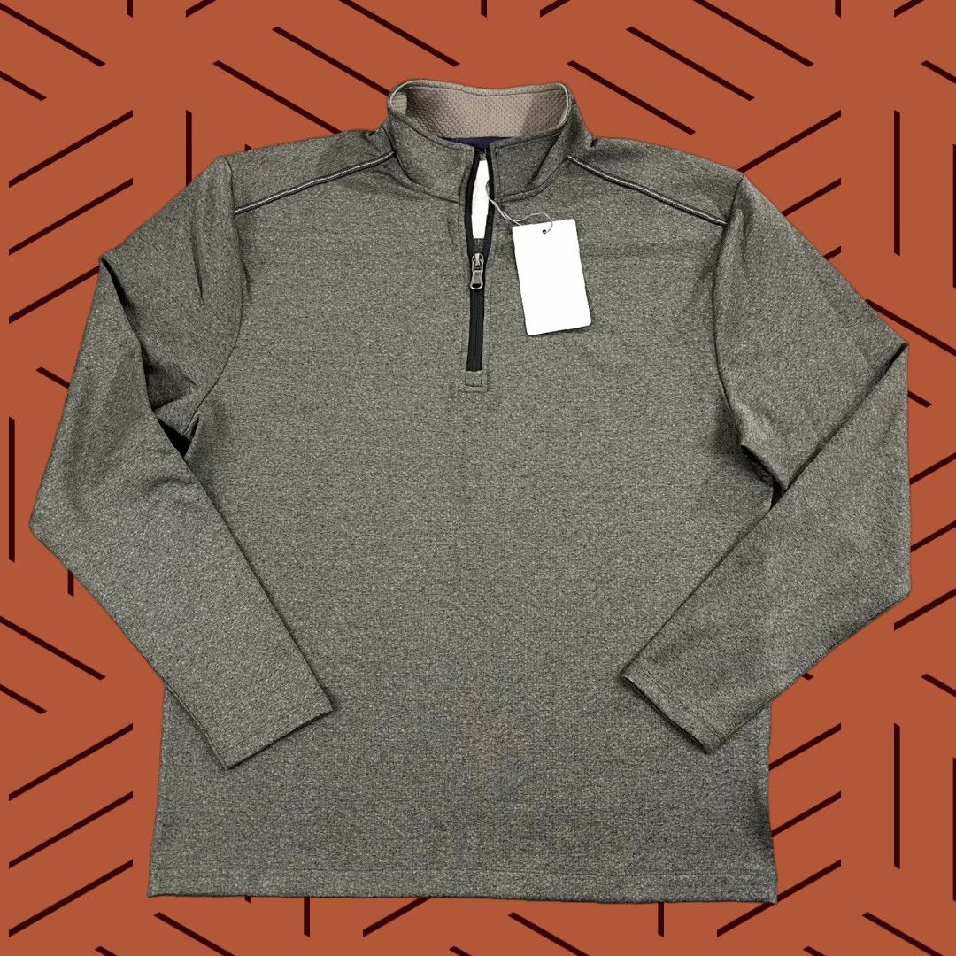Vintage BUKI Collection Pullover Mens Medium Charcoal Gray Destination 1/4 Zip L/S NEW Size US M / EU 48-50 / 2 - 1 Thumbnail