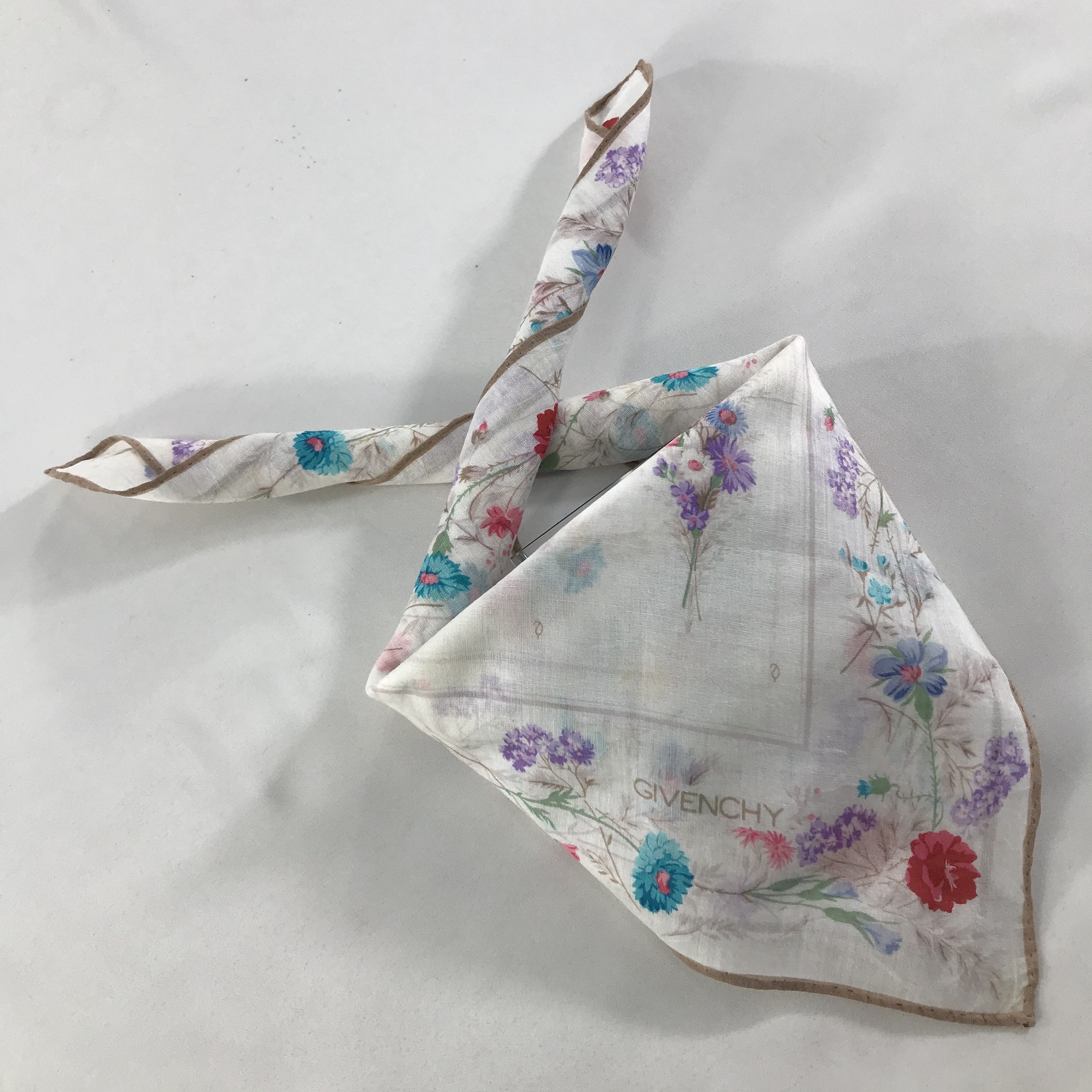 Vintage Givenchy Bandana / Handkerchief / Neckerchief - S1323 Size ONE SIZE - 4 Thumbnail