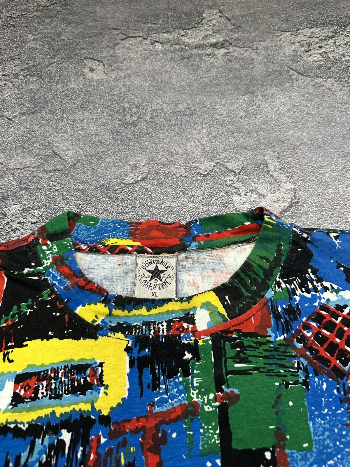 Converse Vintage 90s Converse All Over Print T-Shirt Graphic XL Size US XL / EU 56 / 4 - 4 Thumbnail