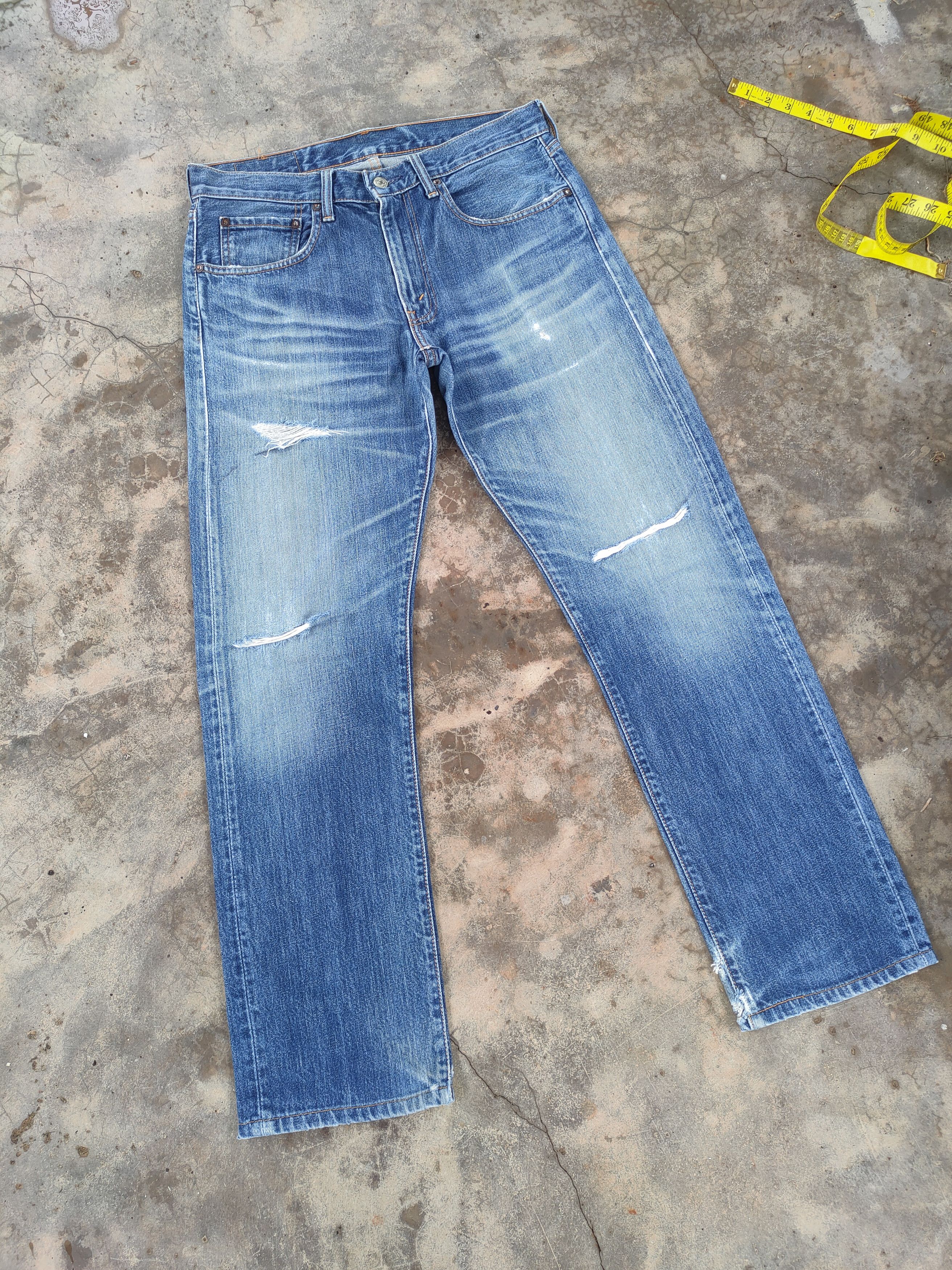 Levi's Vintage Clothing W33 VINTAGE LEVI'S 505 FADED RIPPED JEANS DENIM PANTS Size US 33 - 2 Thumbnail