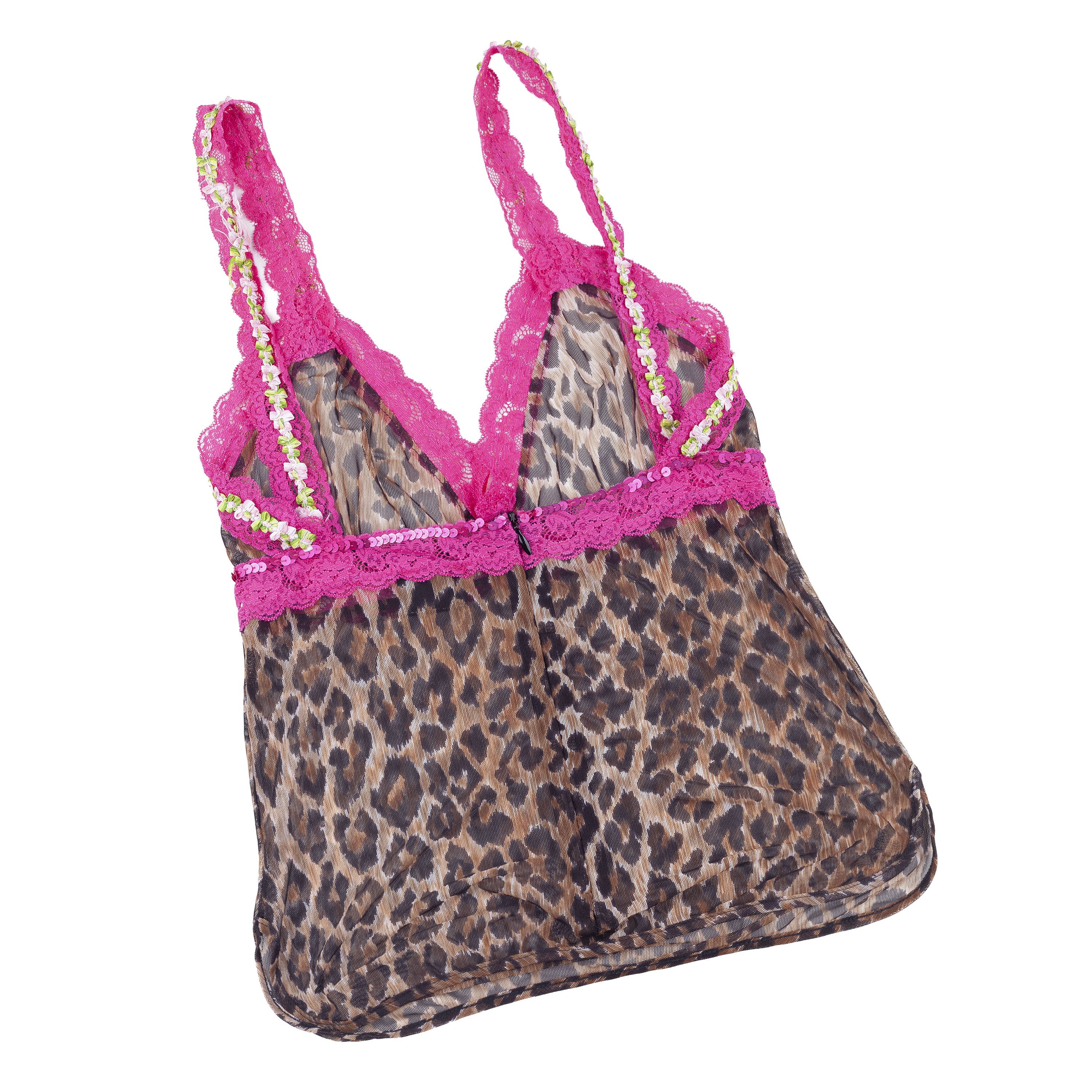 Dolce & Gabbana Dolce & Gabbana 1999 Cheetah Lace Camisole Top Size S / US 4 / IT 40 - 3 Thumbnail