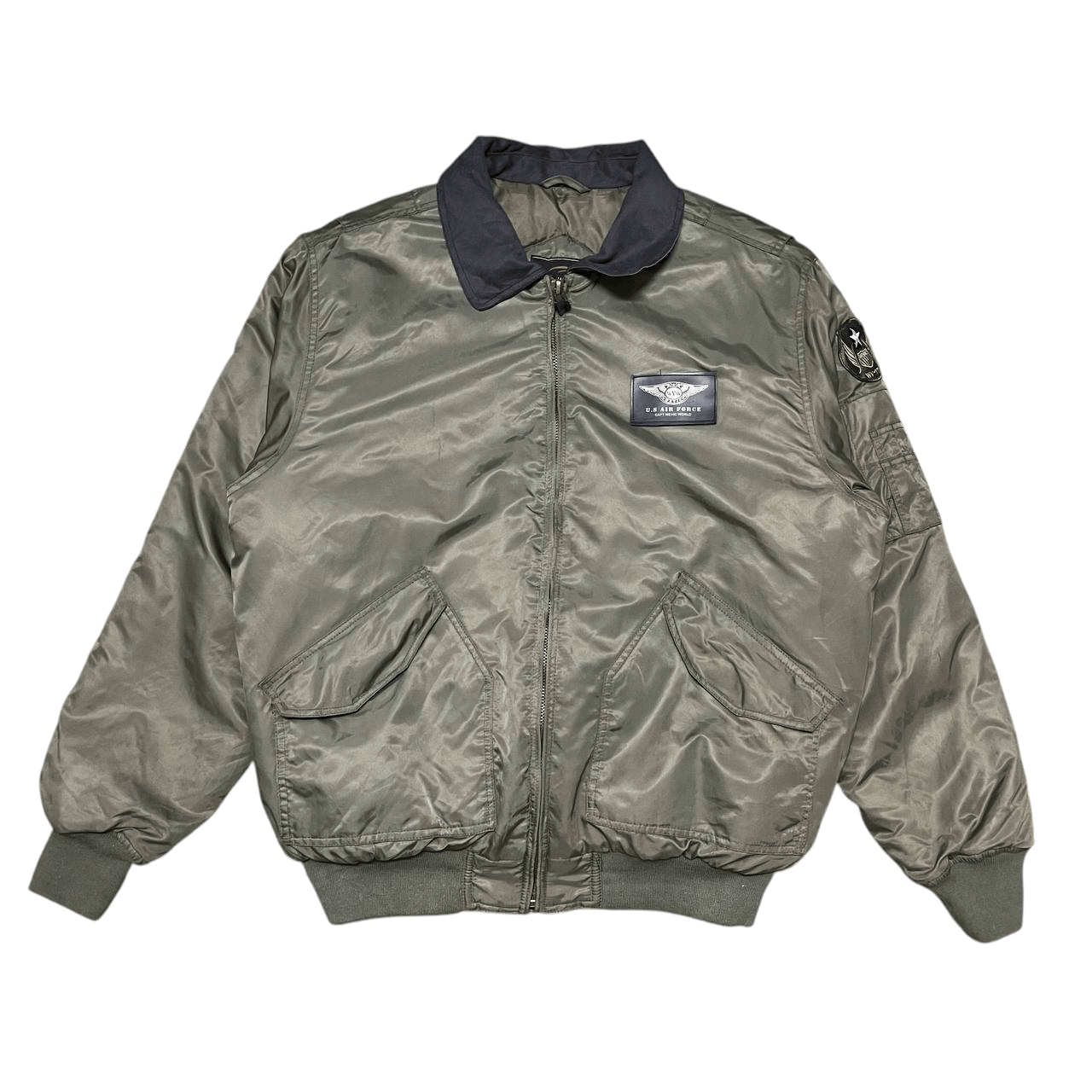 Japanese Brand Vintage Wevic US Air Force Army Heavy Flying Jacket Size US XXL / EU 58 / 5 - 1 Thumbnail