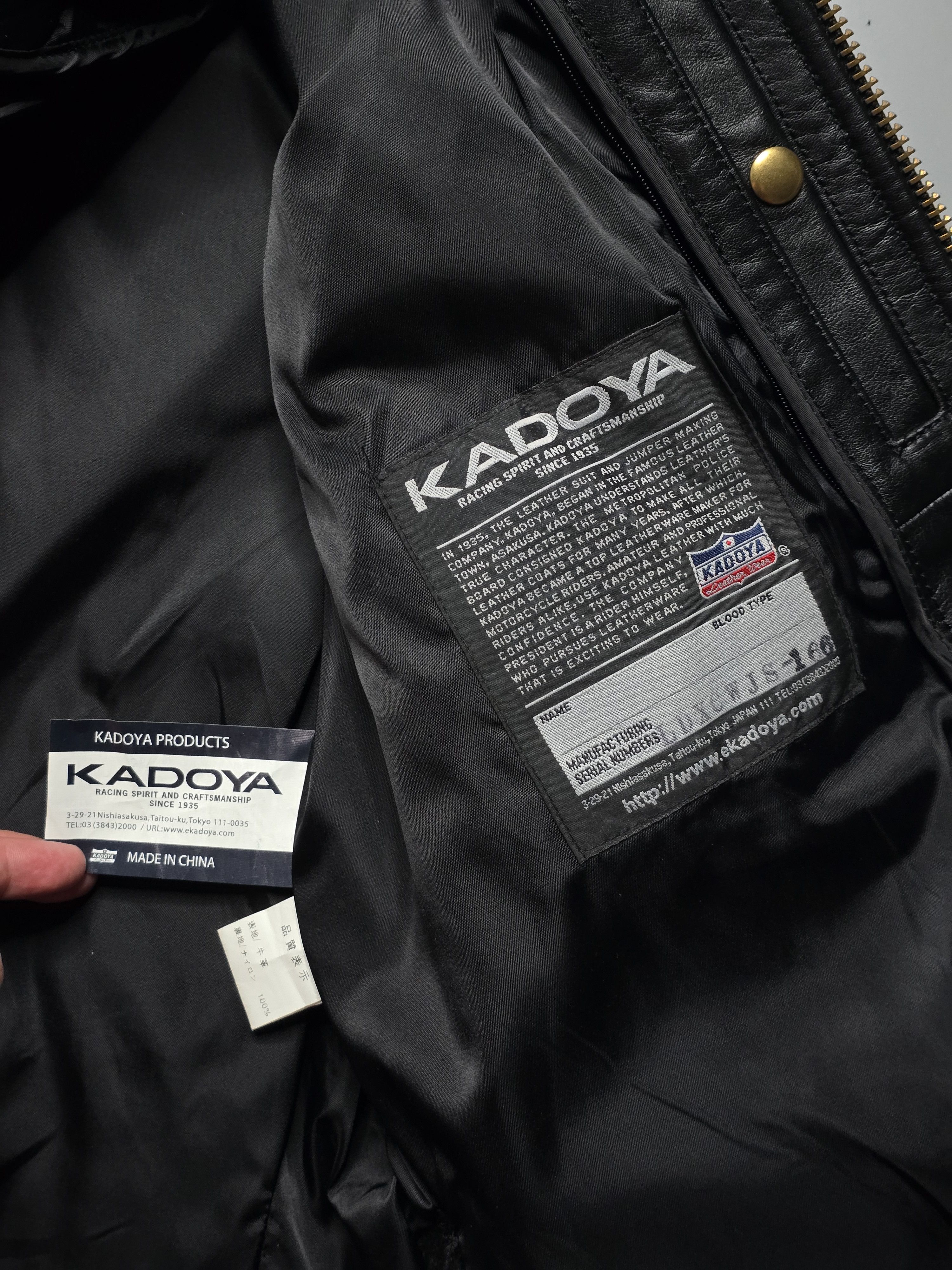 Kadoya Kadoya - CHW-JP Single Riders Leather Jacket Size US L / EU 52-54 / 3 - 9 Thumbnail