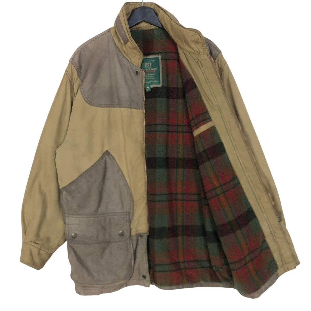 Henry Cotton's Vintage Henry Cottons Rugged Suede Jacket Hoodie Italy Size US L / EU 52-54 / 3 - 8 Thumbnail