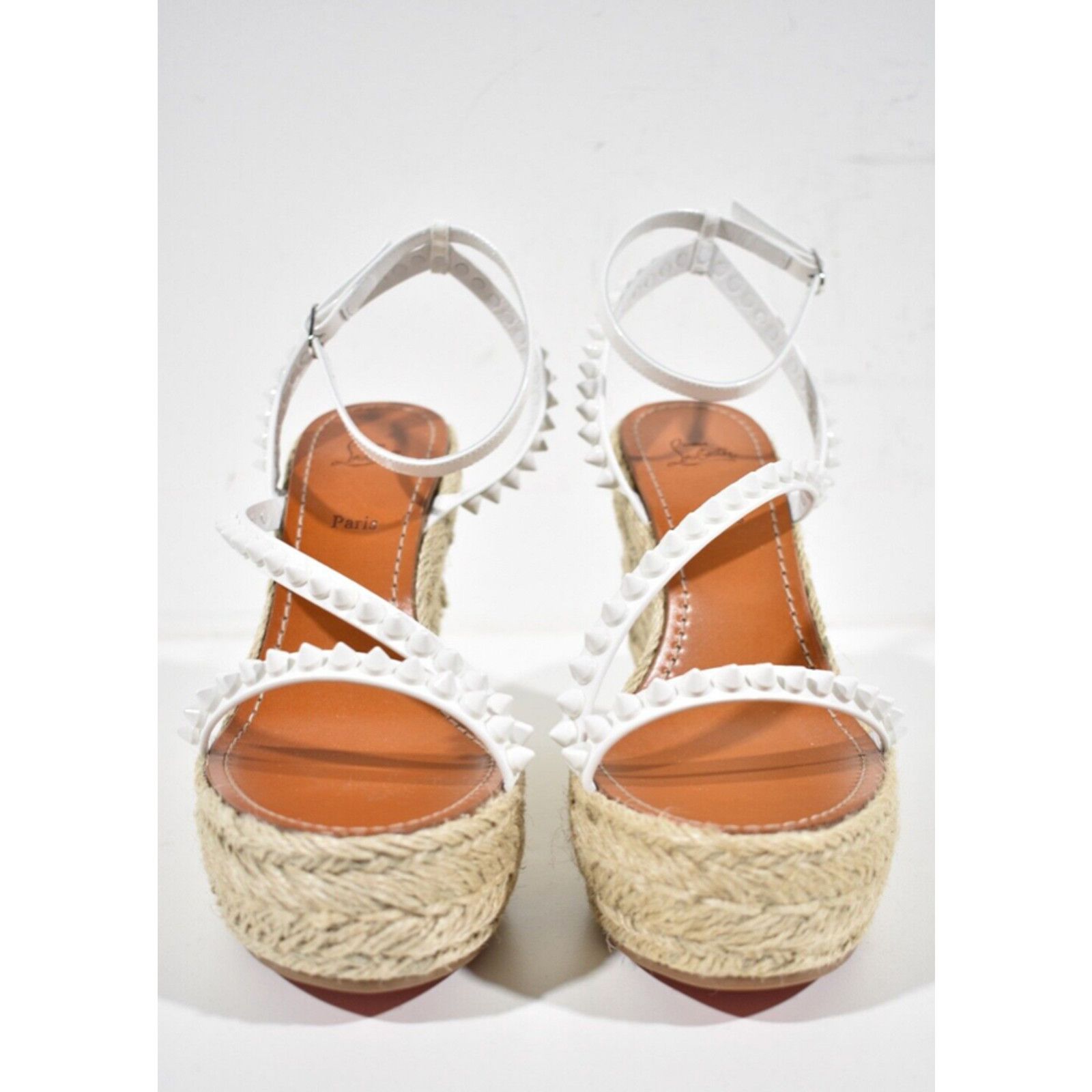 Christian Louboutin Mafaldina Zeppa 120 White Platform Wedge Sandal Heel Pump 41 Size US 11 / IT 41 - 5 Thumbnail
