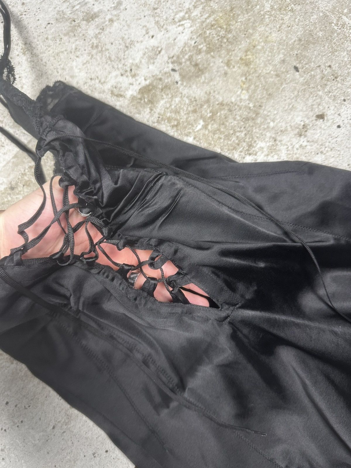 Dolce & Gabbana 2001 Dolce & Gabbana Black Corset Lace Up Bra Dress Size M / US 6-8 / IT 42-44 - 9 Thumbnail