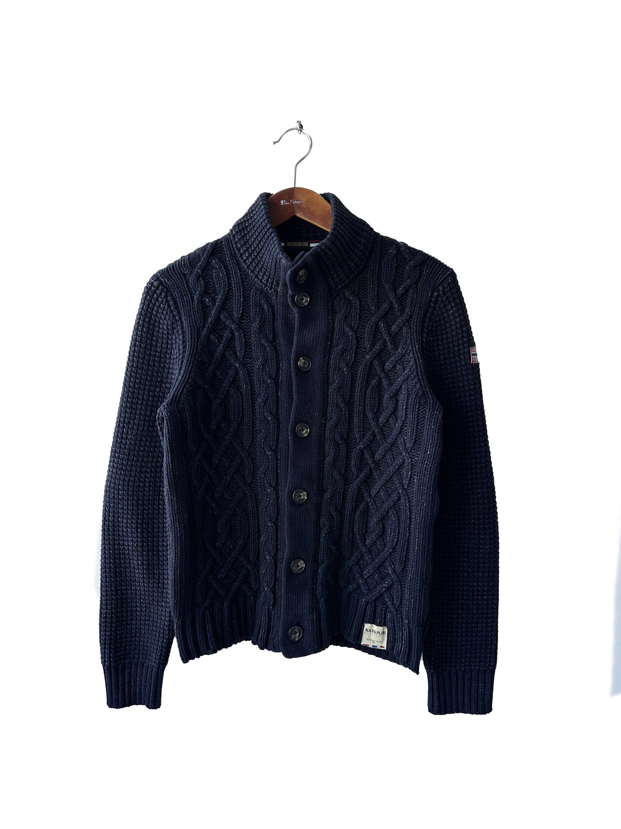 Napapijri Napapirji navy ribbed sweater Size US S / EU 44-46 / 1 - 1 Thumbnail