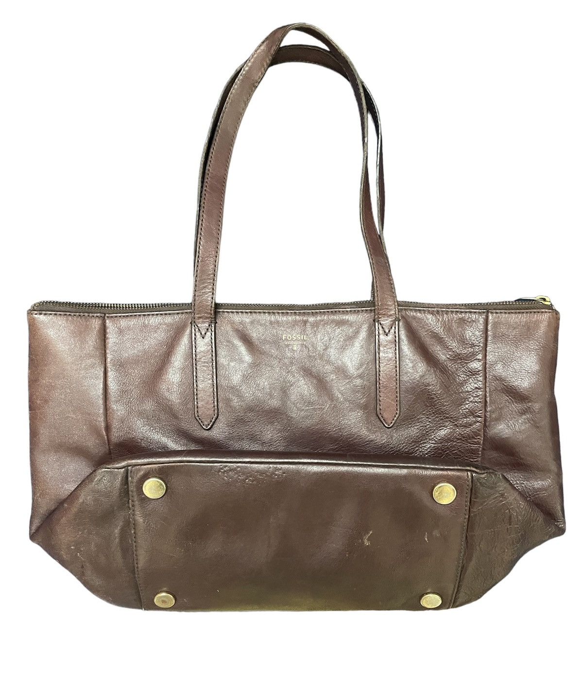 Fossil × Genuine Leather × Vintage Vintage Fossil Leather Tote Bag Size ONE SIZE - 3 Thumbnail