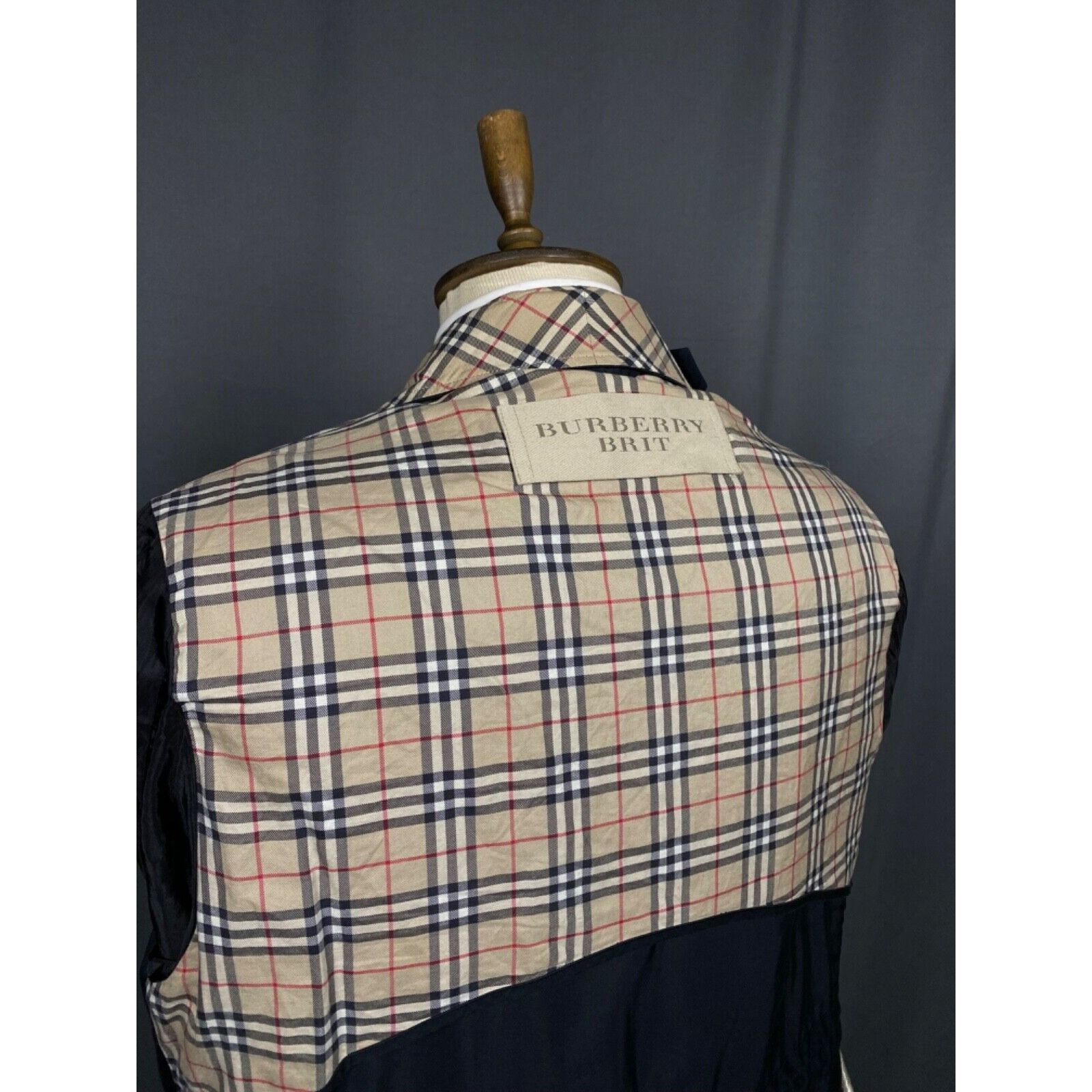 Burberry Burberry Nova Check Dark Blue Multipocket Utility Field Jack Size US XL / EU 56 / 4 - 10 Thumbnail