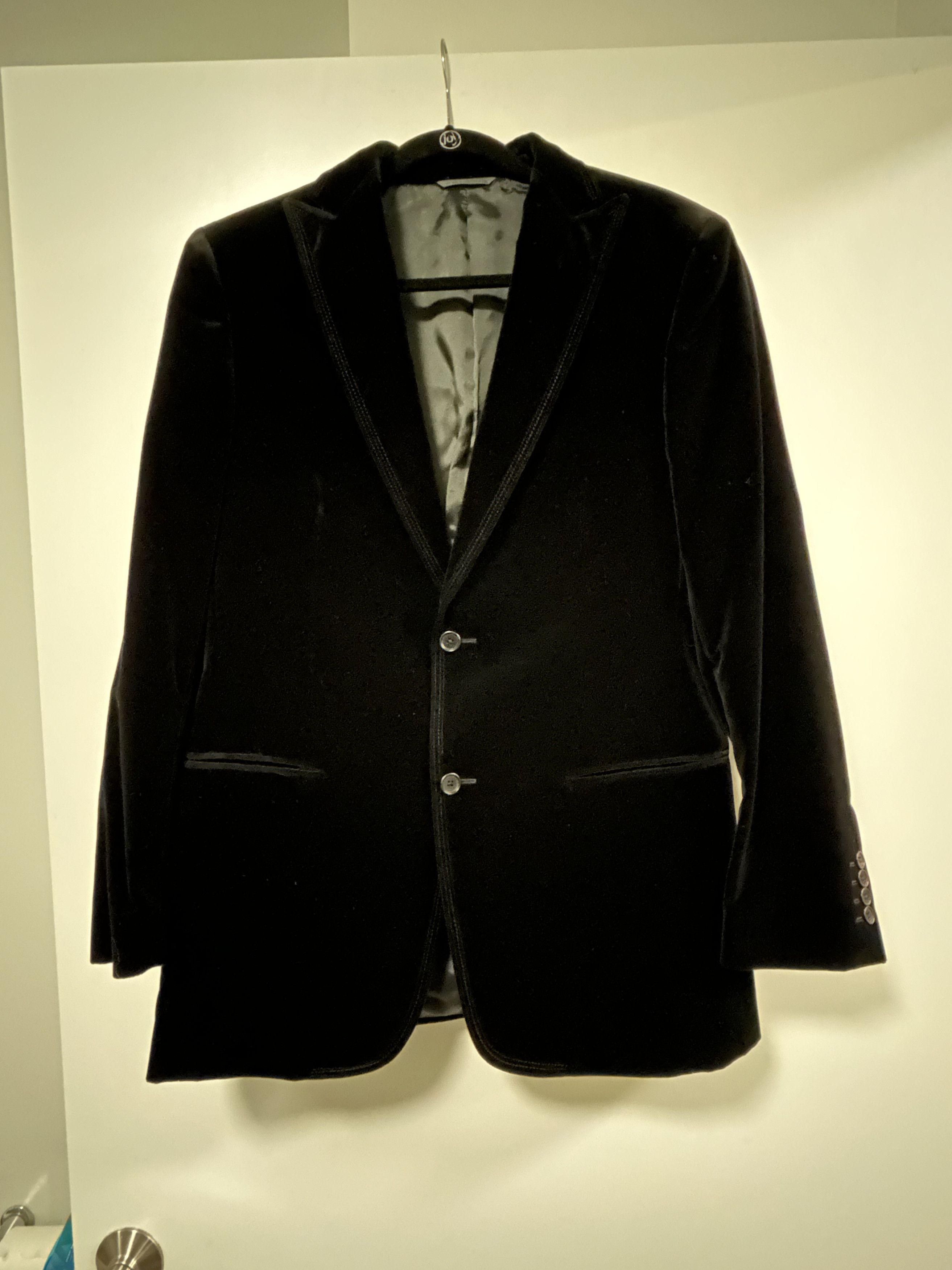 John Varvatos Varvatos velvet black blazer Size 48R - 1 Thumbnail