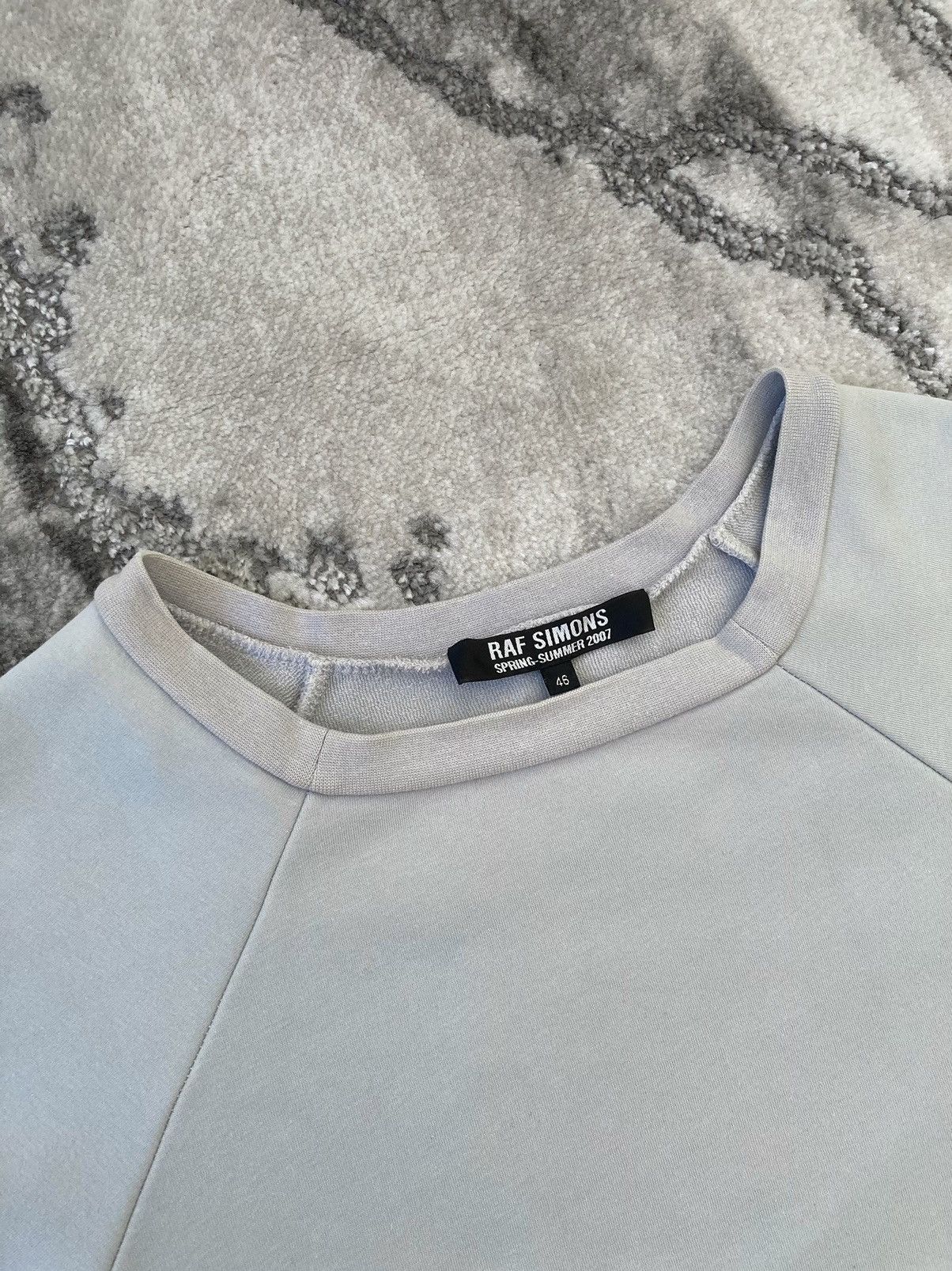 Raf Simons S/S 2007 Square Neck Blue Crewneck Size US M / EU 48-50 / 2 - 3 Thumbnail