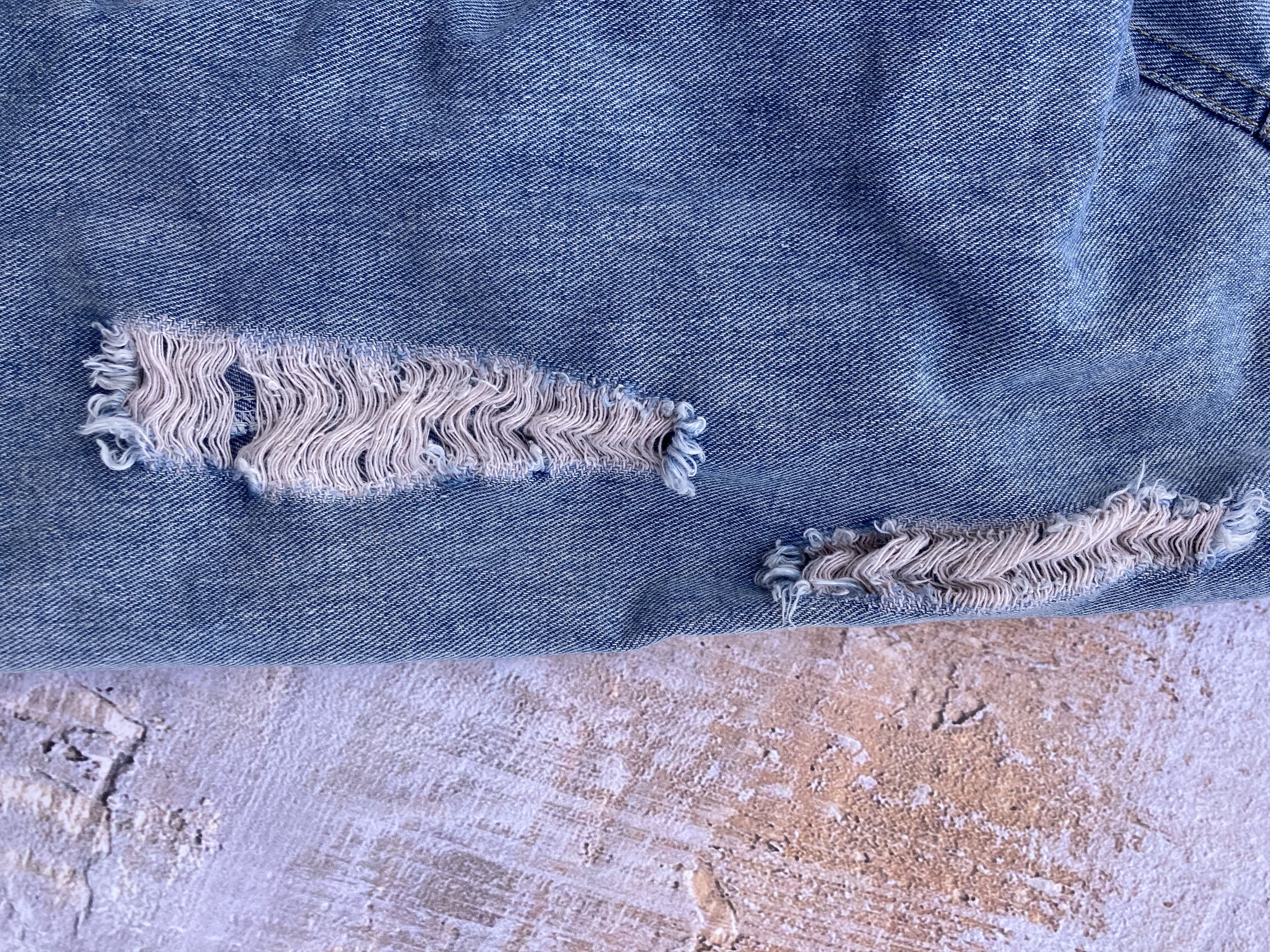 Vintage Vintage Distressed Ripped Jeans Jacket Women’s Size OS Size ONE SIZE - 9 Thumbnail