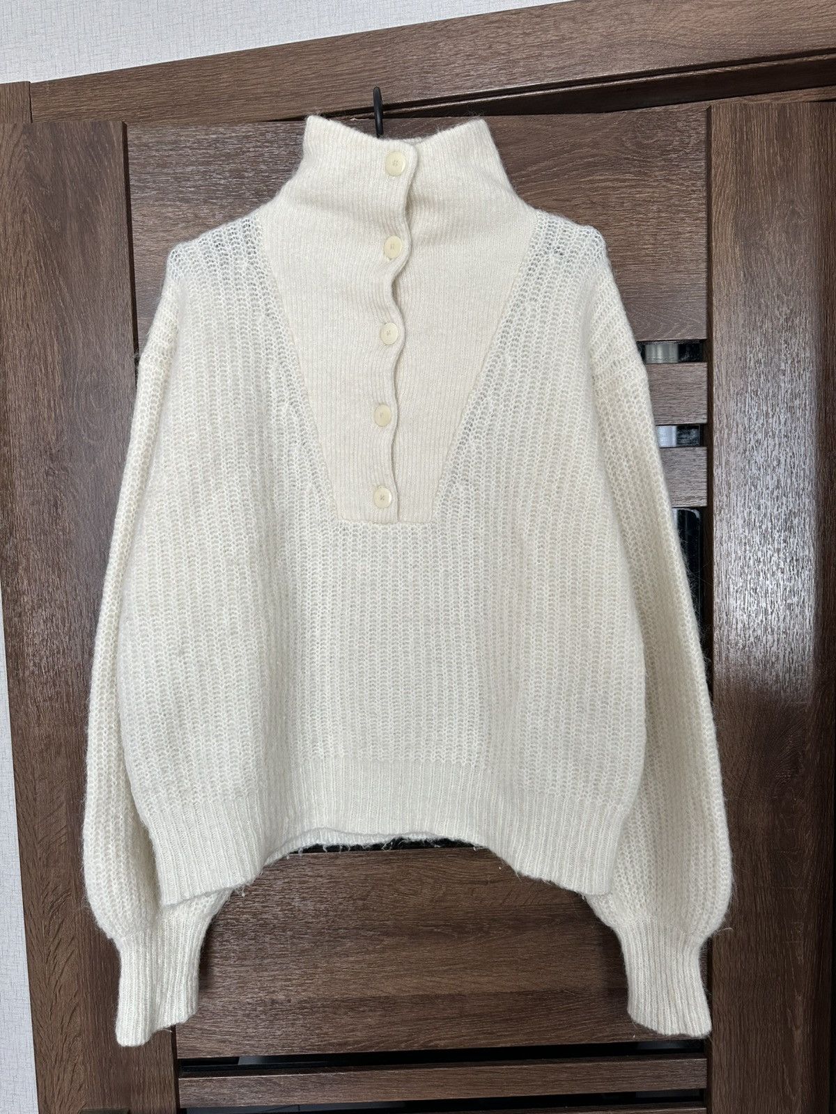 Sezane Le Maille Sezane Knit Wool Mohair Sweater Pullover Size XL / US 12-14 / IT 48-50 - 1 Thumbnail