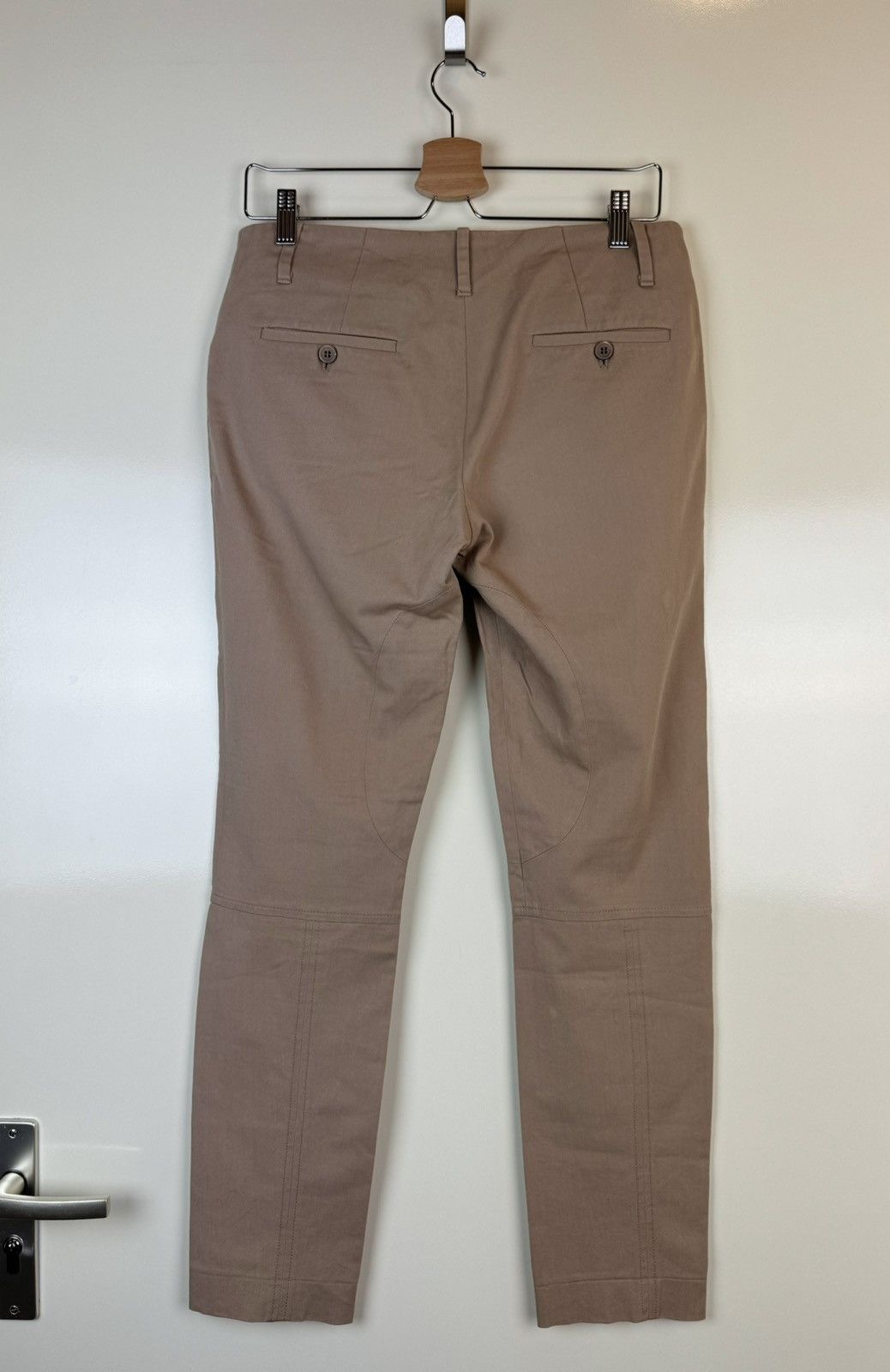 Brunello Cucinelli Brunello Cucinelli equestrian cotton beige trousers pants M Size 28" / US 6 / IT 42 - 4 Thumbnail