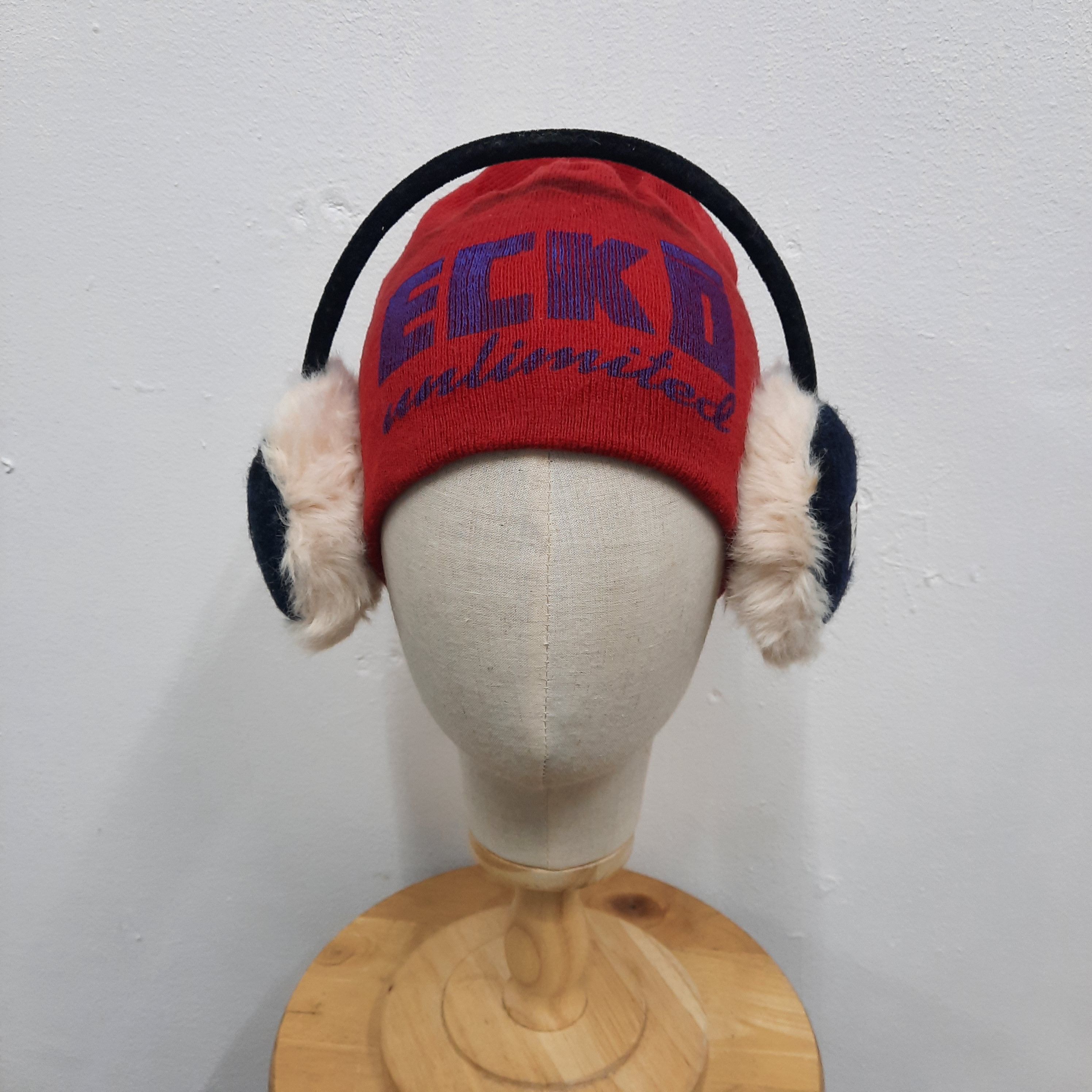 Harris Tweed 🥶 Harris tweed patch checked winter ski fur earmuff Size ONE SIZE - 2 Thumbnail