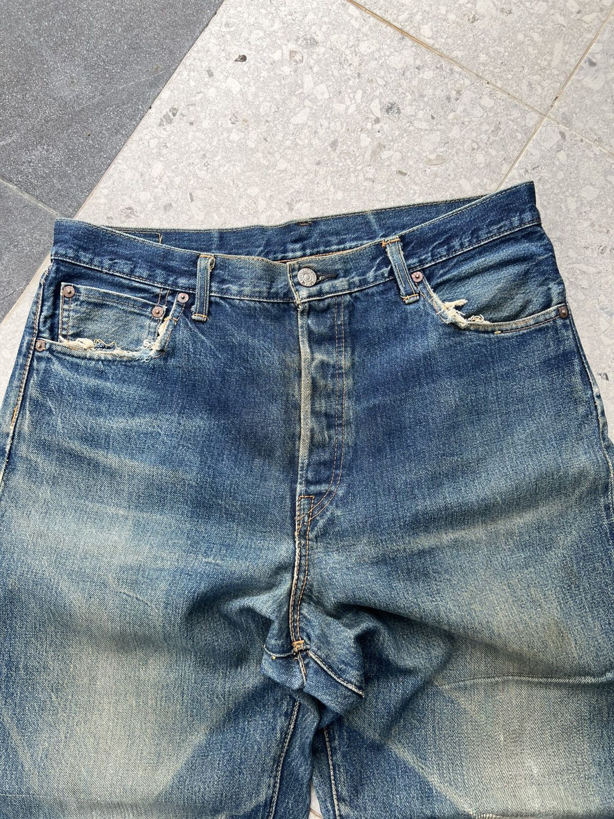 Indigo Sugar Cane Toyo Enterprise Baggy cut denim Size US 33 - 2 Thumbnail