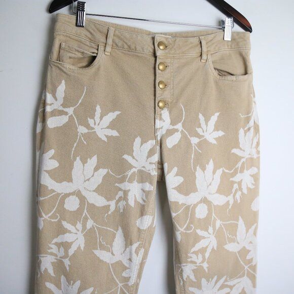 DOROTHEE SCHUMACHER Dorothee Schumacher Blurry Blooming Denim Pants Size 5 Size 32" / US 10 / IT 46 - 2 Thumbnail