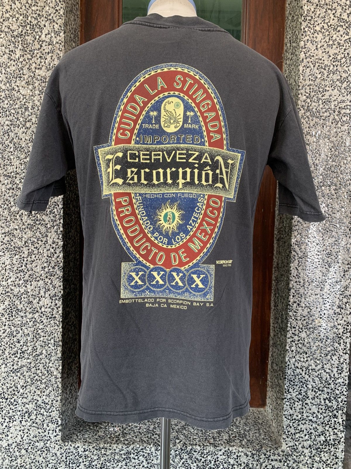 Vintage Vintage 90s Scorpion Bay Mas Fina Surf Surfing Surfwear Tees Size US M / EU 48-50 / 2 - 1 Thumbnail