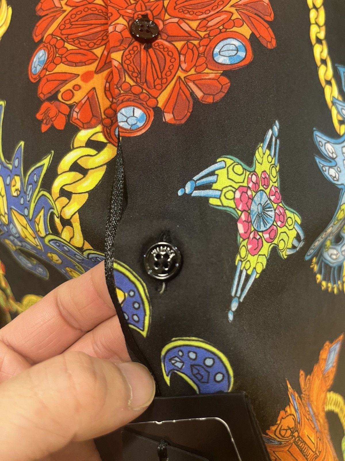 Versace floral chain print shirt collar size39 Size US M / EU 48-50 / 2 - 10 Thumbnail