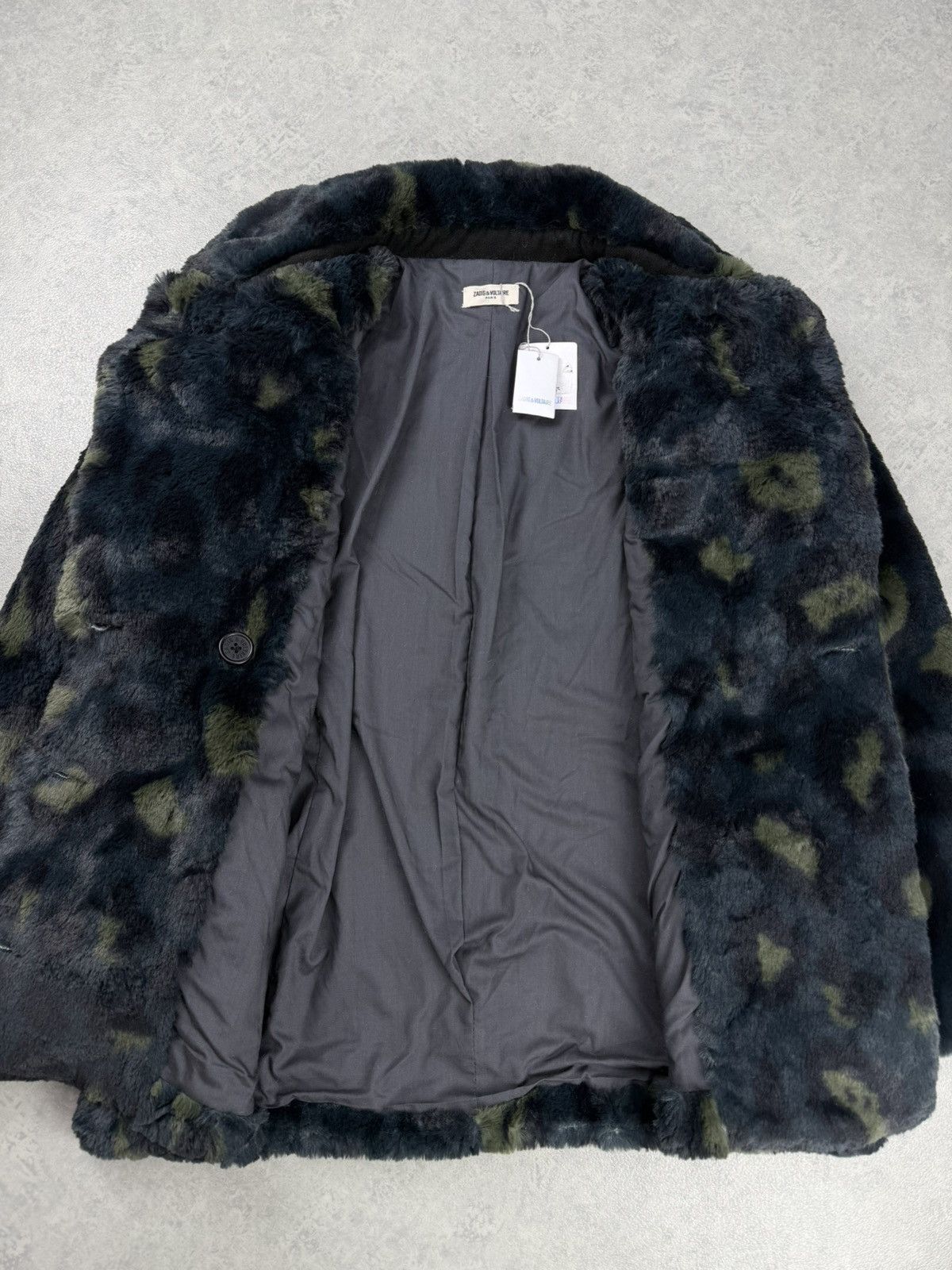 Zadig & Voltaire Zadig & Voltaire Miles Leo Leopard Print Faux Fur Coat Size L / US 10 / IT 46 - 8 Thumbnail