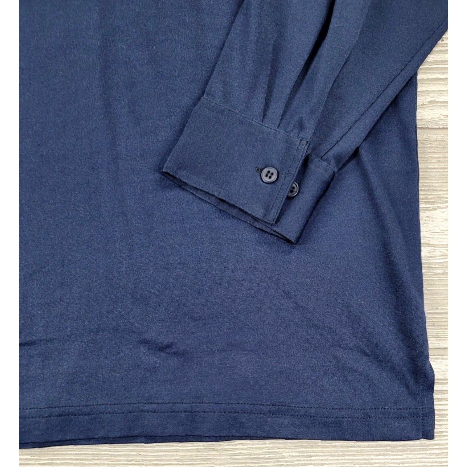 Vintage Merola Polo Shirt Mens Long Sleeve Blue Pocket Vintage Sz L Shirt Size US L / EU 52-54 / 3 - 5 Thumbnail