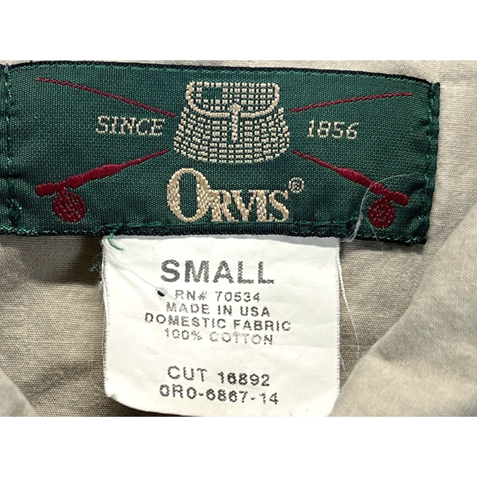 Orvis VINTAGE Orvis Women's Cotton Jacket S Tan Lightweight Casual Fall Spring Made in USA Size S / US 4 / IT 40 - 4 Thumbnail