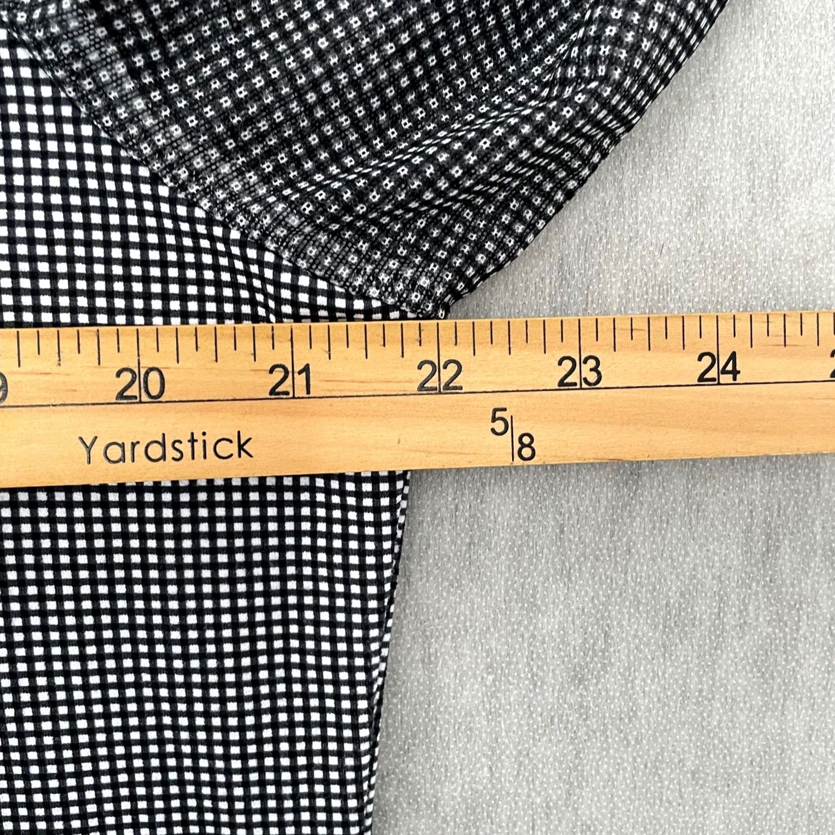 Vintage IBKUL Shirt Womens XL Black White Check 1/4 Zip Mock Golf Stretch Ladies Size XL / US 12-14 / IT 48-50 - 7 Thumbnail