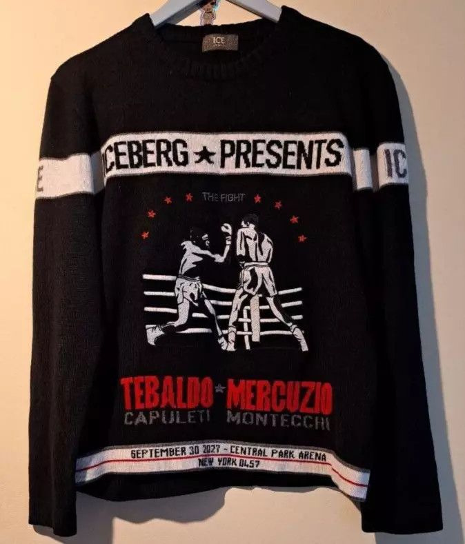 Iceberg Men's vintage sweater ICEBERG unique collectible Size US S / EU 44-46 / 1 - 1 Thumbnail