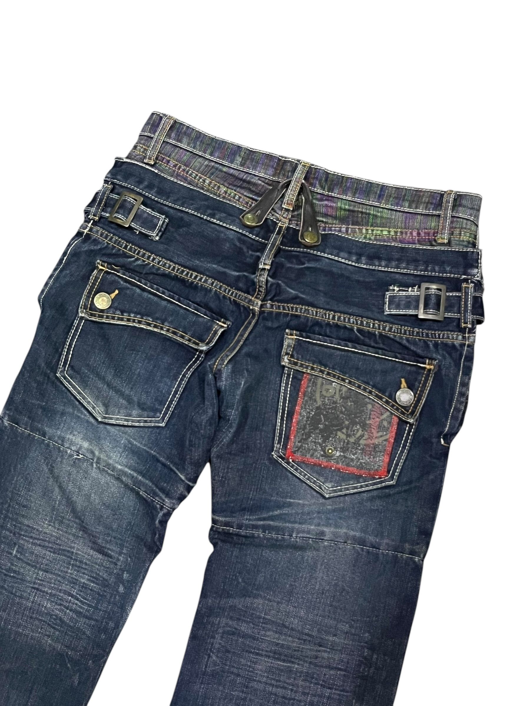Seditionaries Gumu Int'l Grunge Hybrid Double Waist Jeans W31 Rare Size US 31 - 12 Thumbnail
