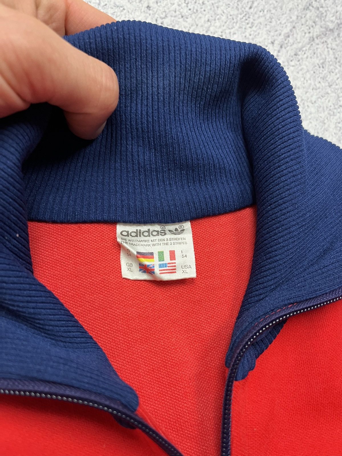 Adidas Vintage 90's Adidas Retro YUGOSLAVIA Red Zip Track Jacket Size US M / EU 48-50 / 2 - 10 Thumbnail
