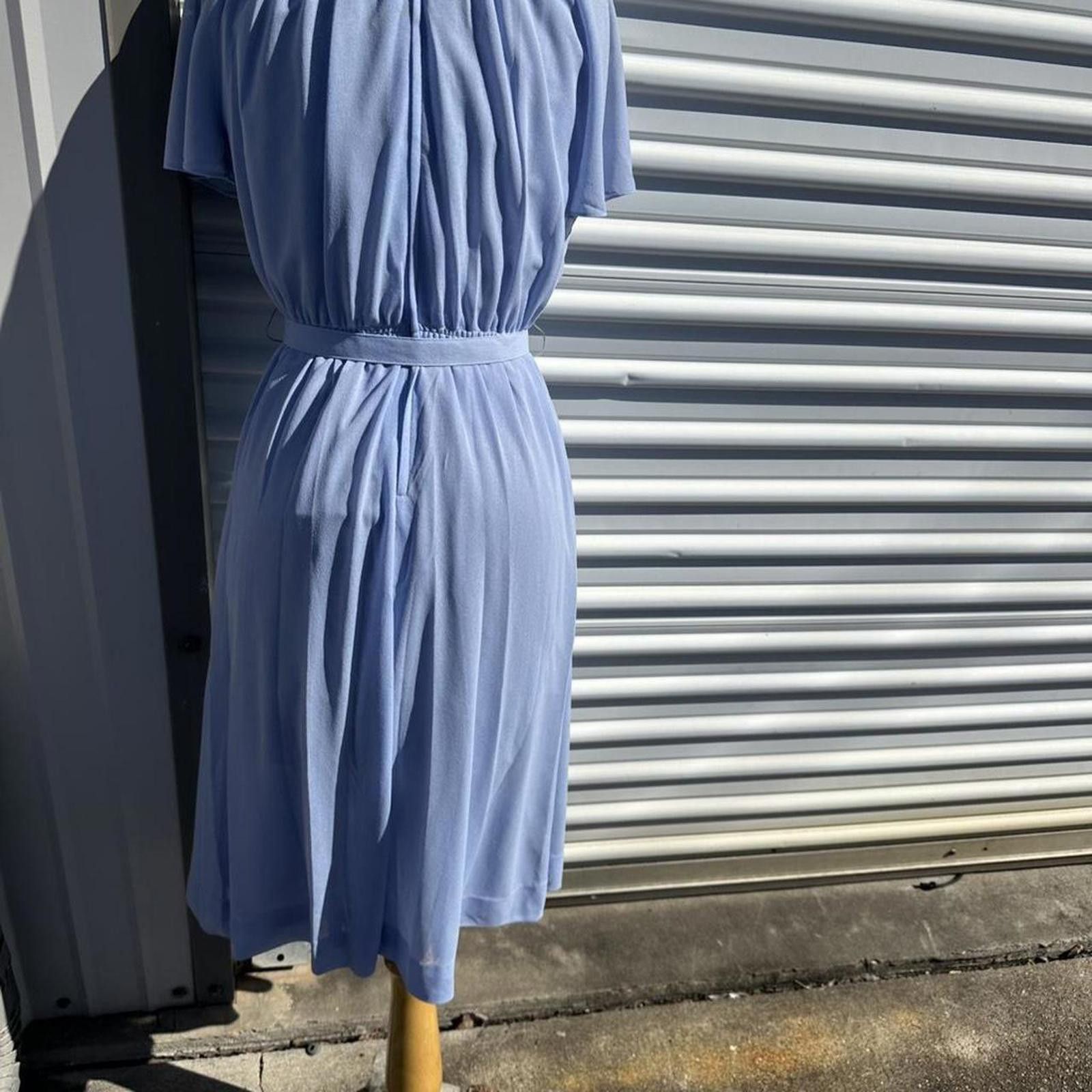 Other Blue 1950s midi dress with floral print,vintage Size S / US 4 / IT 40 - 3 Thumbnail