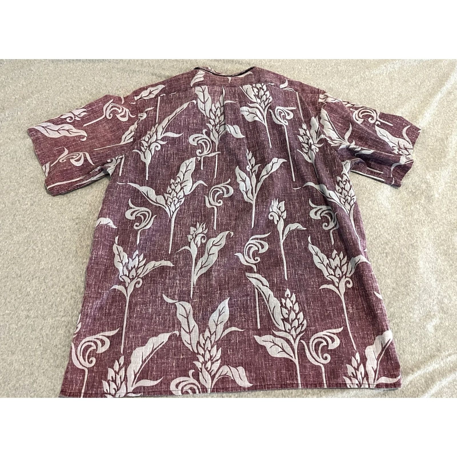 Reyn Spooner REYN SPOONER Purple Floral Hawaiian Button-Up Shirt Mens 2XL Short Sleeve Cotton Polyester Size US XXL / EU 58 / 5 - 3 Thumbnail
