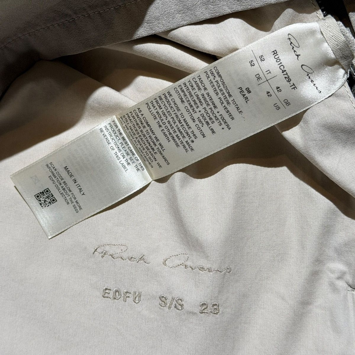 Rick Owens SS23 Edfu snap front strap shirt Size US L / EU 52-54 / 3 - 4 Thumbnail