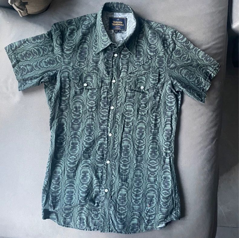 Vivienne Westwood Psychedelic pop short-sleeved western sh